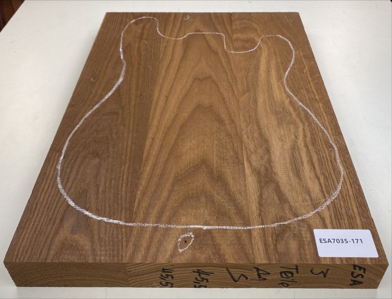 Body Swamp Ash, 3-pcs., Choco thermo-treated, Unique Piece #171